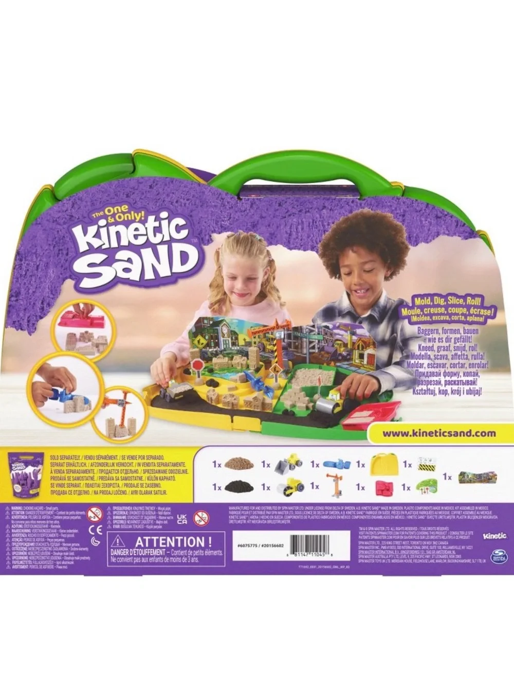 Kinetic Sand Construction Zone Playset - Multicolor